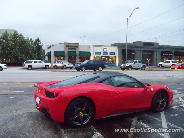 Ferrari 458 Italia spotted in Houston, Texas