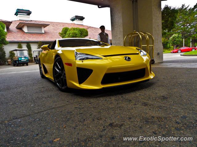 Lexus LFA spotted in Pebble Beach, California