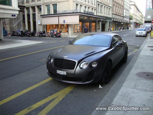 Bentley Continental spotted in Geneva, Switzerland