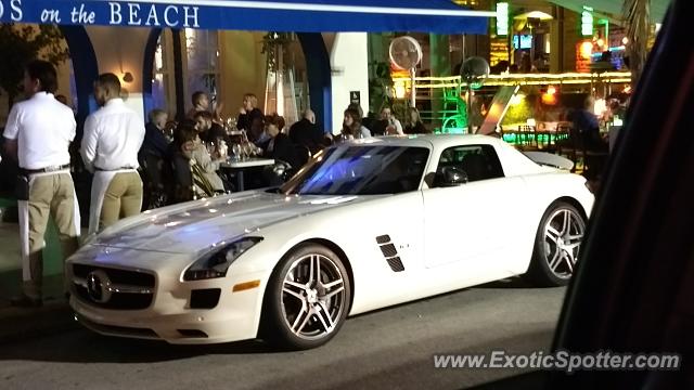 Mercedes SLS AMG spotted in Miami Beach, Florida