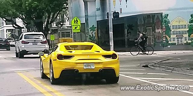 Ferrari 488 GTB spotted in Miami, Florida