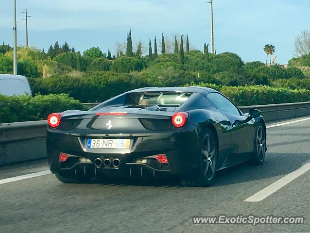 Ferrari 458 Italia spotted in Oeiras, Portugal
