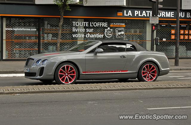 Bentley Continental spotted in Paris, France