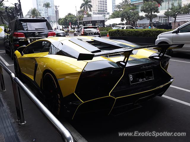Lamborghini Aventador spotted in Jakarta, Indonesia