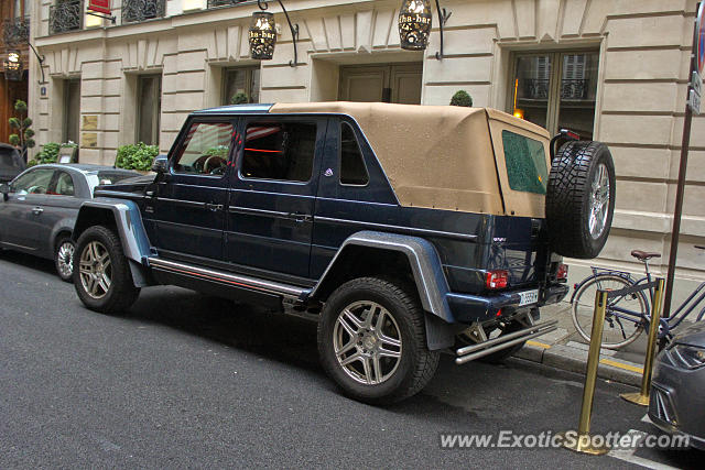 Mercedes Maybach G650 Landaulet spotted in Paris, France