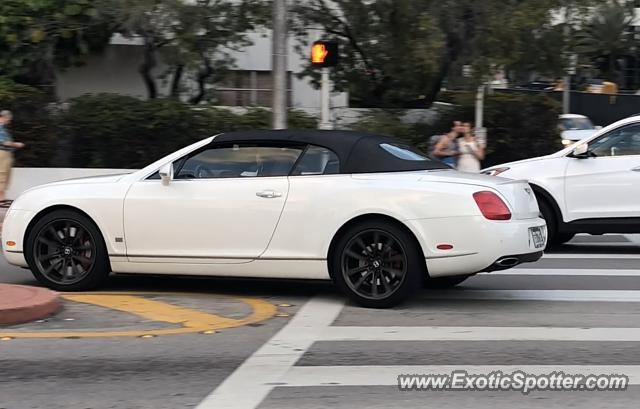 Bentley Continental spotted in Miami beach, Florida