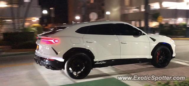Lamborghini Urus spotted in South beach, Florida
