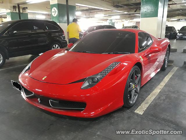 Ferrari 458 Italia spotted in Jakarta, Indonesia