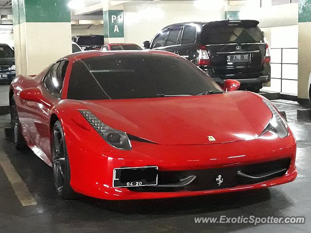 Ferrari 458 Italia spotted in Jakarta, Indonesia