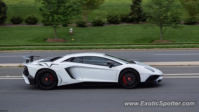 Lamborghini Aventador spotted in Weddington, North Carolina
