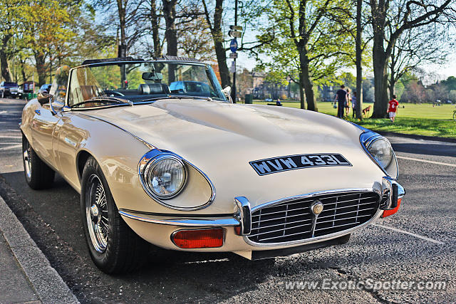 Jaguar E-Type spotted in Harrogate, United Kingdom