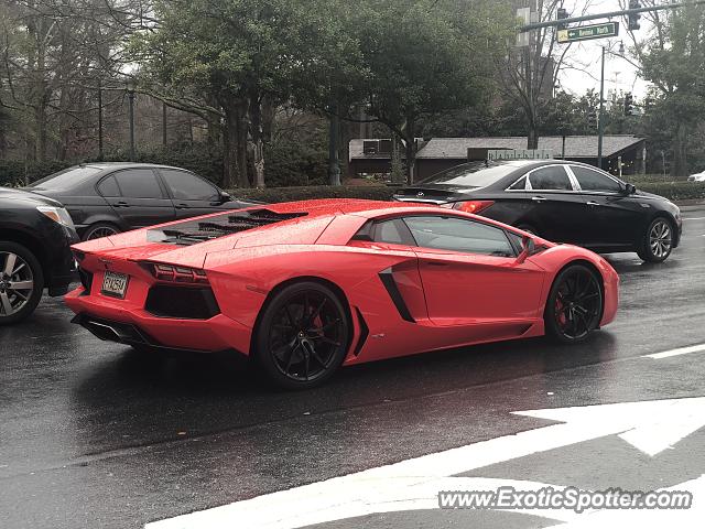 Lamborghini Aventador spotted in Sandy Springs, Georgia