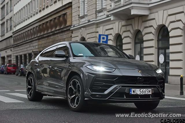 Lamborghini Urus spotted in Warsaw, Poland