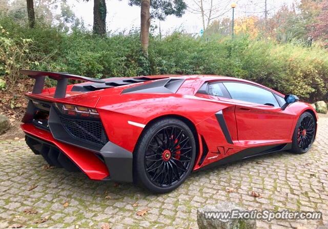 Lamborghini Aventador spotted in Porto, Portugal