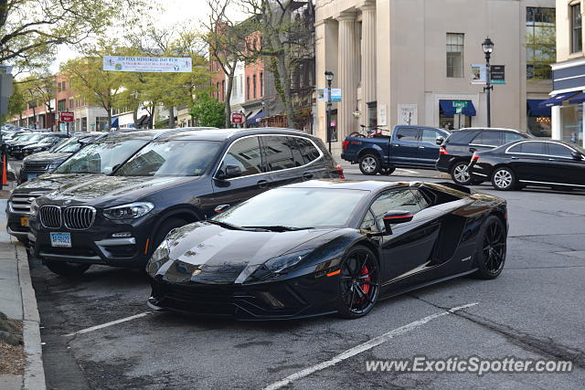 Lamborghini Aventador spotted in Greenwich, Connecticut