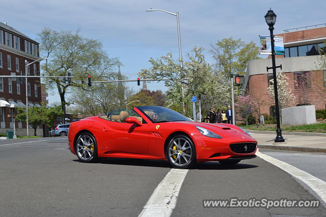 Ferrari California spotted in Greenwich, Connecticut