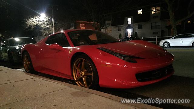 Ferrari 458 Italia spotted in Hewlett, New York
