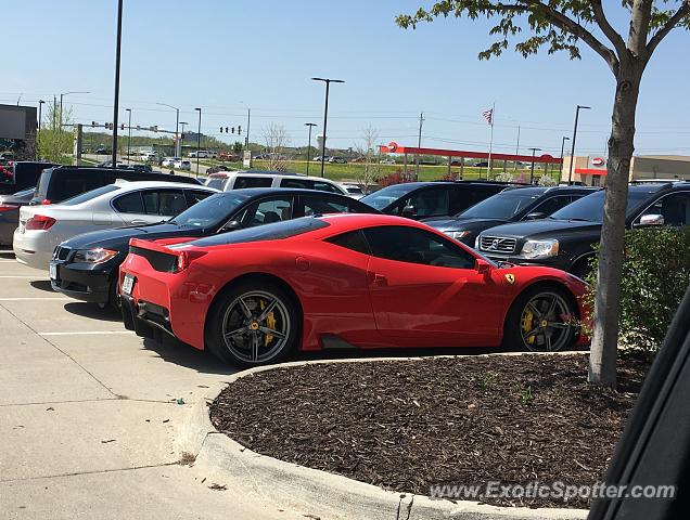 Ferrari 458 Italia spotted in Waukee, Iowa