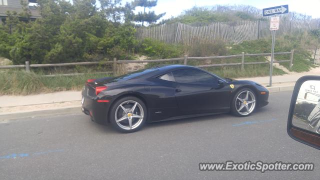 Ferrari 458 Italia spotted in Point pleasant, New Jersey