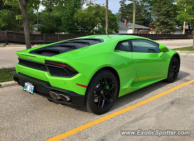 Lamborghini Huracan spotted in Winnipeg, Canada