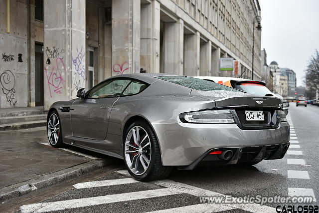 Aston Martin DBS spotted in Warsaw, Poland