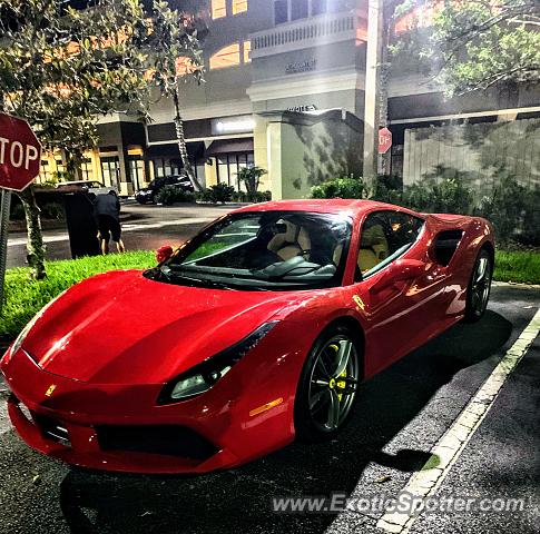 Ferrari 488 GTB spotted in Ponte Vedra, Florida