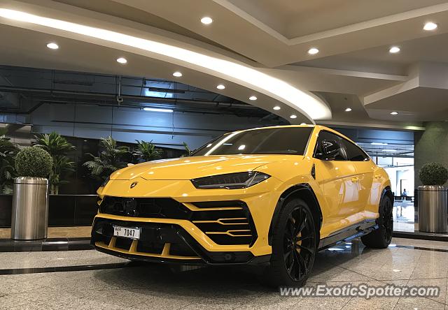 Lamborghini Urus spotted in Dubai, United Arab Emirates