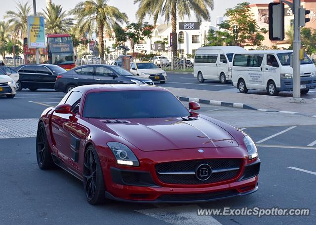 Mercedes SLS AMG spotted in Dubai, United Arab Emirates
