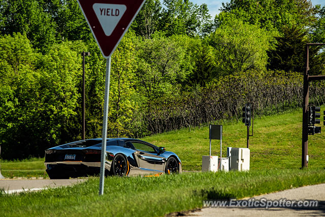 Lamborghini Aventador spotted in Wayzata, Minnesota