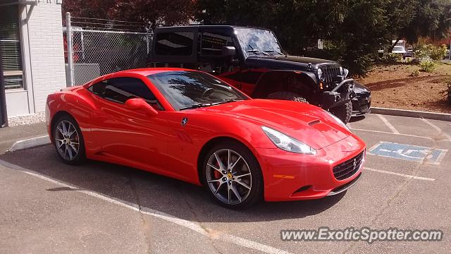 Ferrari California spotted in Issaquah, Washington