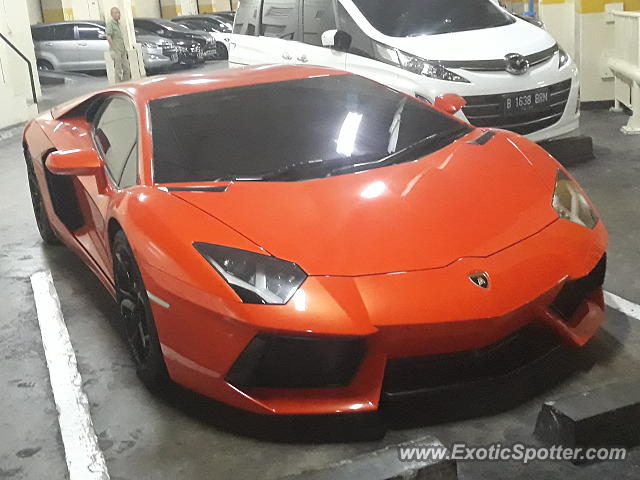 Lamborghini Aventador spotted in Jakarta, Indonesia