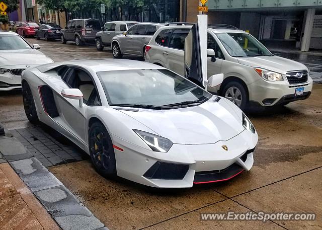 Lamborghini Aventador spotted in Dallas, Texas