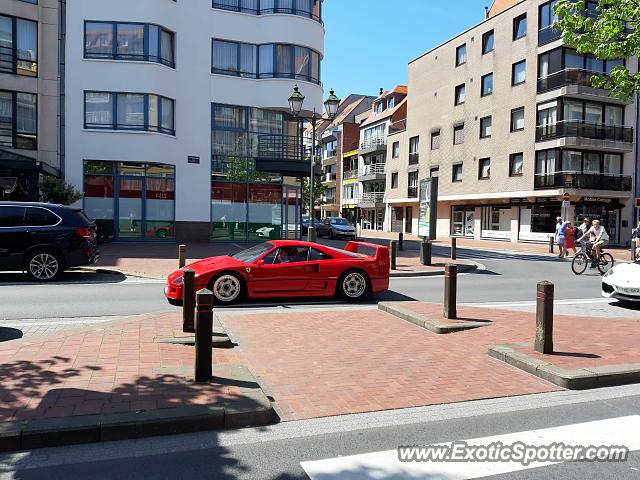 Ferrari F40 spotted in Knokke, Belgium