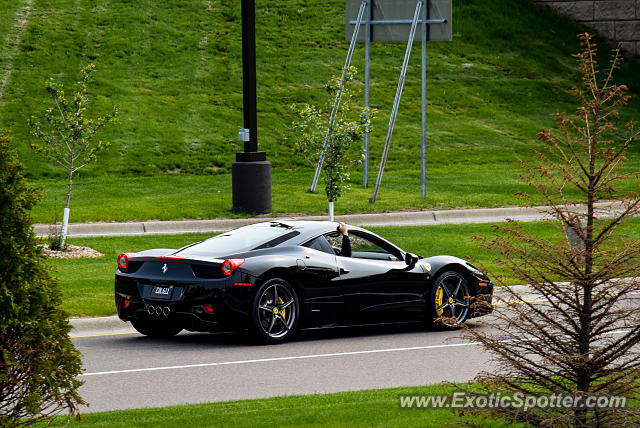Ferrari 458 Italia spotted in Prior Lake, Minnesota