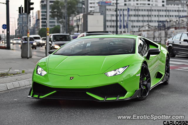 Lamborghini Huracan spotted in Warsaw, Poland
