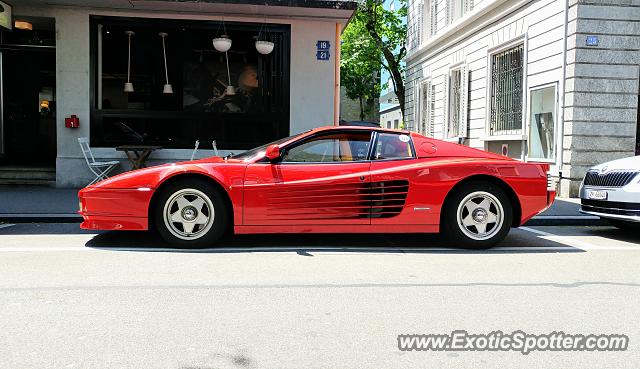 Ferrari Testarossa spotted in Zurich, Switzerland