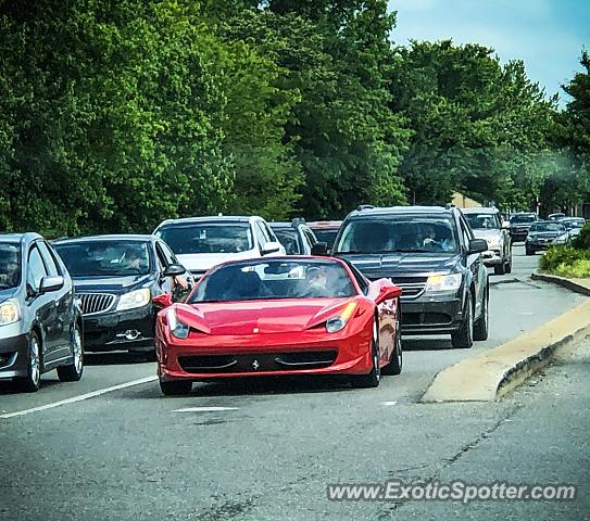 Ferrari 458 Italia spotted in Bloomington, Indiana