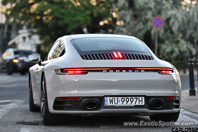 Porsche 911 spotted in Warsaw, Poland