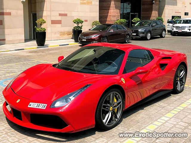 Ferrari 488 GTB spotted in Dubai, United Arab Emirates