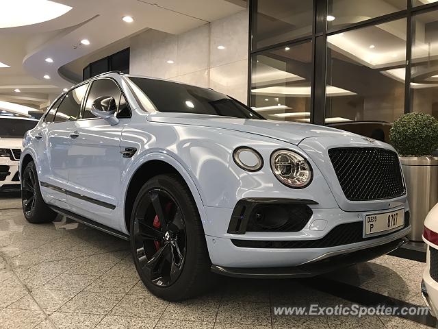 Bentley Bentayga spotted in Dubai, United Arab Emirates