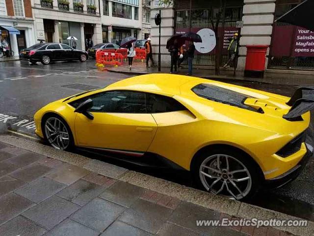 Lamborghini Huracan spotted in London, United Kingdom