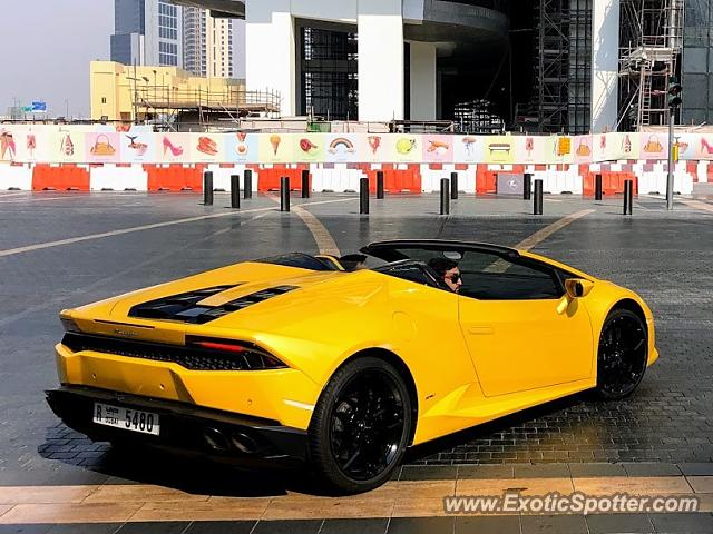 Lamborghini Huracan spotted in Dubai, United Arab Emirates