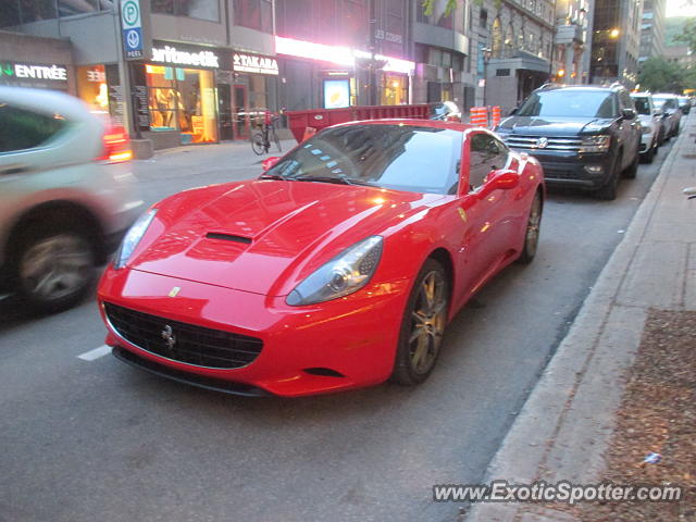 Ferrari California spotted in Montreal, Canada