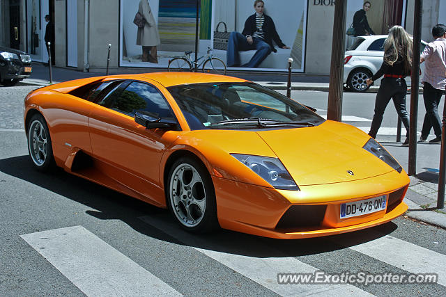 Lamborghini Murcielago spotted in Paris, France