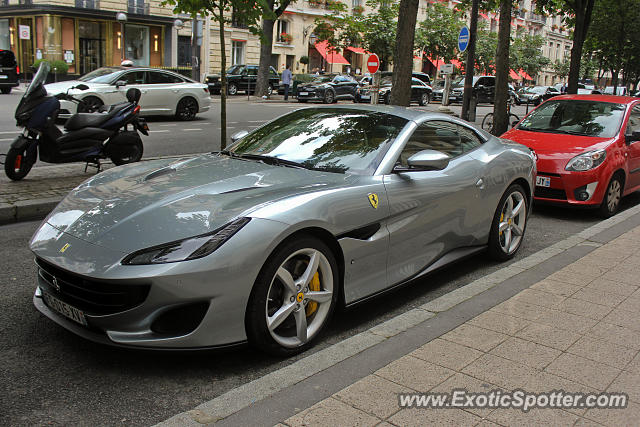 Ferrari Portofino spotted in Paris, France