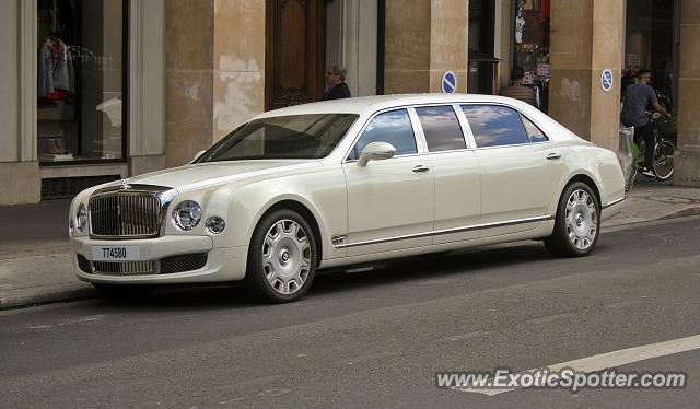 Bentley Mulsanne spotted in Paris, France