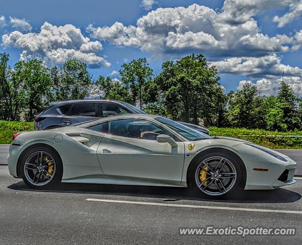 Ferrari 488 GTB spotted in Bound Brook, New Jersey