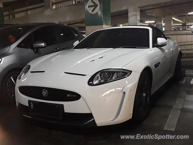 Jaguar XKR-S spotted in Jakarta, Indonesia