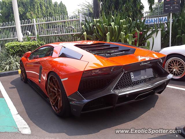 Lamborghini Aventador spotted in Jakarta, Indonesia
