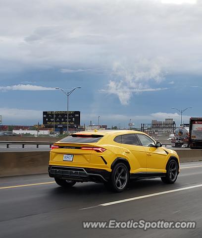 Lamborghini Urus spotted in Newark, New Jersey